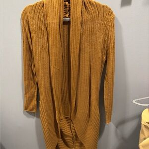 Women's Mustard Sweater Cardigan